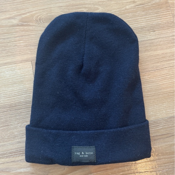 Navy Rag & Bone Beanie - Picture 1 of 2